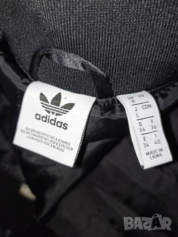 Adidas- M/L- Girls are awesome- Уникално ново дамско яке тип бомбър от черен сатен, снимка 13 - Якета - 38026910