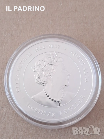 Сребърна Монета 1 унция OZ Цветен Австралийски Лунар Дракон 2024, снимка 2 - Нумизматика и бонистика - 53120553