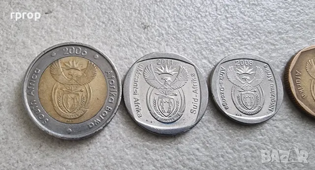 Южно Африканска Република . ЮАР.  20 , 50 цента. 1, 2 и 5 ранда., снимка 6 - Нумизматика и бонистика - 49226650