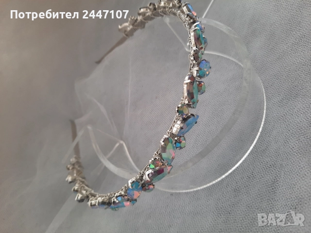 Диадема кристална, снимка 2 - Сватбени аксесоари - 51675069