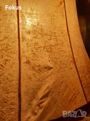 Жесток много голям антикварен лампион от ковано желязо кожа, снимка 4 - Антикварни и старинни предмети - 53445724