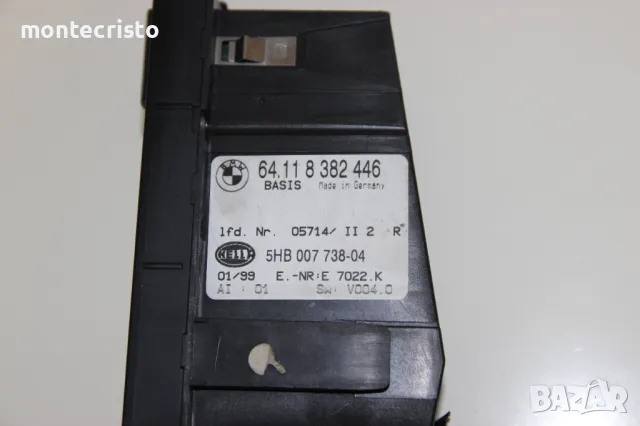 Панел климатроник BMW E46 Serie 3 (1998-2005г.) 64118382446 / 64.11 8 382 446 управление климатик, снимка 5 - Части - 48467180