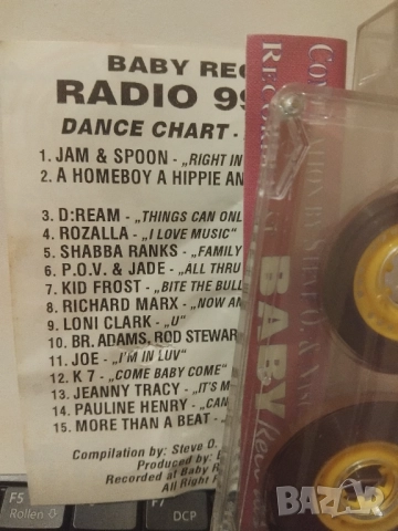 Dance Chart 02' 94 - Baby Records Dance музика касета Денс, снимка 2 - Аудио касети - 51763024