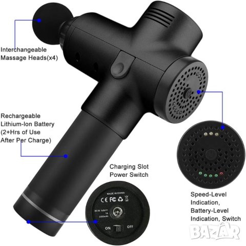 ПРОМОЦИЯ Масажен пистолет MR0448325, снимка 6 - Масажори - 43425098