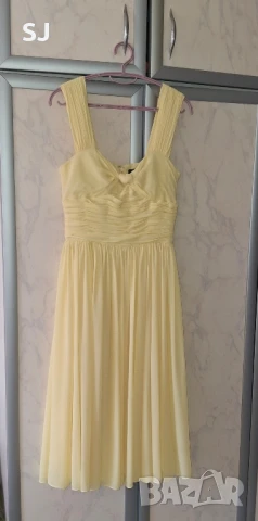 Дамска лятна жълта маркова рокля - Polo, снимка 2 - Рокли - 50643922