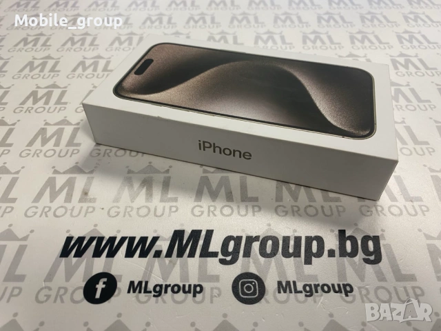 #MLgroup предлага iPhone 15 Pro 128GB Natural 82%, втора употреба, снимка 5 - Apple iPhone - 53155095