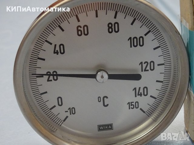 биметален термометър Wika thermometer ф100mm, -10/+150°C, L-500mm, снимка 2 - Резервни части за машини - 37082741