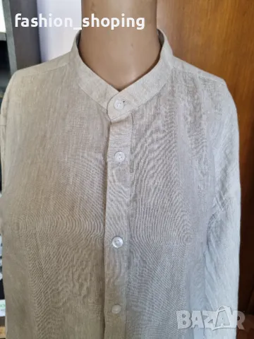 Мъжка риза ( лен и памук) Lindbergh, размер L