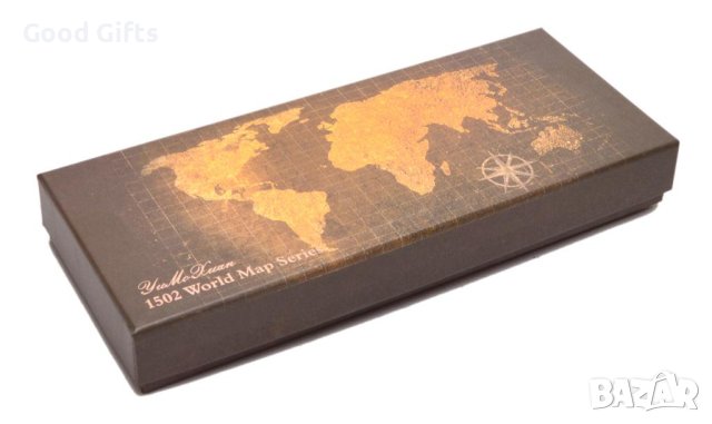 Луксозен калиграфски подаръчен комплект в елегантна кутия, снимка 2 - Подаръци за мъже - 43093173