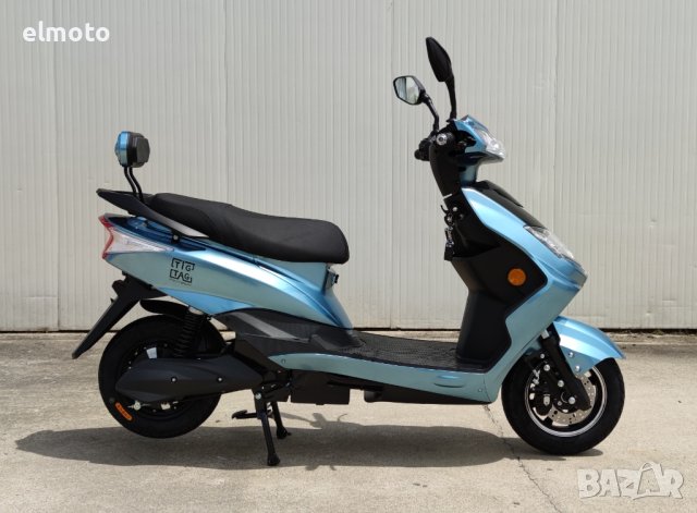 Електрически скутер модел EM006 в светло син цвят, снимка 4 - Мотоциклети и мототехника - 43151664