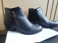 Нови Дамски боти в черно еко кожа - номер 37,38,39, снимка 3