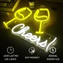 Неонова табела Наздраве/ Cheers Neon Light LED, снимка 3