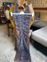 Нова парти коктейлна елегантна официална дълга еластична рокля змия змийска питон , снимка 14