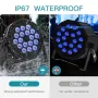 DMX 18 x18W Водоустойчиви DJ LED Par светлини RGBW IP67 Сценични светлини LED диско осветление, снимка 5