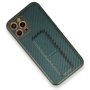 Противоударен кейс със стойка за iPhone 15 Plus, TP-36, Зелен Карбон, снимка 3