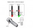 Секретни болтове за джанти - (12мм х 1.25мм, L38мм), снимка 3