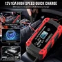 10 A зарядно за кола, 12 V, 7-степенно зареждане , LCD екран, за автомобили, мотоциклети, камиони, снимка 6