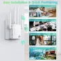 WiFi Extender Усилвател на сигнала до 465 кв.м и 42 устройства, WiFi Range Extender, снимка 8