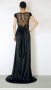 Официална дамска рокля с дантелен гръб и панделка- стилна и елегантна. Черен цвят, носена веднъж , снимка 1 - Рокли - 27997849