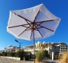 Бохо плетени чадъри тип макраме за градина, плаж, ресторант или бийч бар, снимка 7