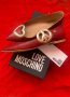100% Love Moschino Кожени остри обувки, Номер 39, снимка 4