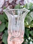 Стъклена квадратна ваза, снимка 3