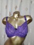hunkemoller 85 E Лилав дантелен сутиен , снимка 2