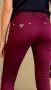 Нови слим панталони цвят бордо, снимка 2