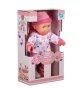 Бебешка кукла Pink Skoufi с шише залъгалка и звуци 33 см, снимка 3