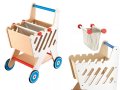 НОВИ! Детска дървена количка за пазаруване