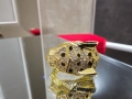 CARTIER Panthere de Cartier Big Gold Diamonds Пръстен, снимка 6