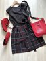 Прекрасна елегантна рокля Nadine M размер и нови боти в наситен червен цвят Gabor 40 размер , снимка 7