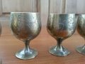Чашки чаши  за ракия месинг, снимка 2
