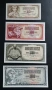 Югославия. 10,100, 500 и 1000 динара. 1970 - 1986 г. UNC., снимка 1