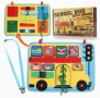 Училищен автобус Предучилищна образователна обучаваща играчка