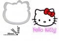 Hello Kitty Коте Кити Голяма глава метална форма резец за сладки бисквитки  фондан , снимка 1 - Форми - 28137010