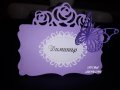 Тейбъл картички с рози и пеперуда за рожден ден, сватба, моминско парти, снимка 1 - Детегледачки, детски центрове - 33560579