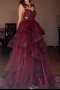 Бална рокля цвят Бордо, снимка 1 - Рокли - 44863800