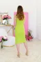 Рокля GREEN SLIT, снимка 2
