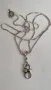Сребърен синджир с висулка , снимка 3