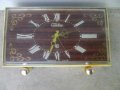 Стар електромеханичен настолен часовник и будилник Слава СССР, снимка 5
