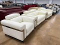Бели кожени дивани две двойки и фотьойл "Moreno", снимка 8