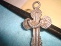 JERUSALEM СТАР ЙЕРУСАЛИМСКИ КРЪСТ РАЗПЯТИЕ ПОСРЕБРЕНА БЛАГОРОДНА ЕМАЙЛИРАНА СТОМАНА ЙЕРУСАЛИМ 18153, снимка 12