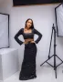 Черен дамски комплект (наличен и в бяло), снимка 1