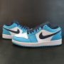Нови Оригинални Маратонки Nike Air Jordan 1 Low unc Обувки Размер 42 и 43 номер сини бели черни blue, снимка 1