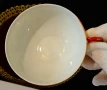 Чаша японски костен порцелан 58 гр.,злато. , снимка 7