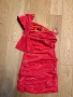 Нова парти кактейлна елегантна официална с пандела малинова рокля Elisabetta Franchi , снимка 11