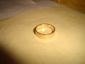 ПОЗЛАТЕНА СТИЛНА МЕДНА КЛАСИЧЕСКА ХАЛКА ПРЪСТЕН 27673, снимка 3