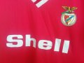 Benfica Shell 1986/1987 футболна тениска фланелка Бенфика ретро L Museu Benfica Cosme Damião, снимка 3