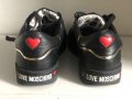 Love Moschino Logo Plaque Embellished Lace-up Sneakers Black Size uk 8 eu 41, снимка 4